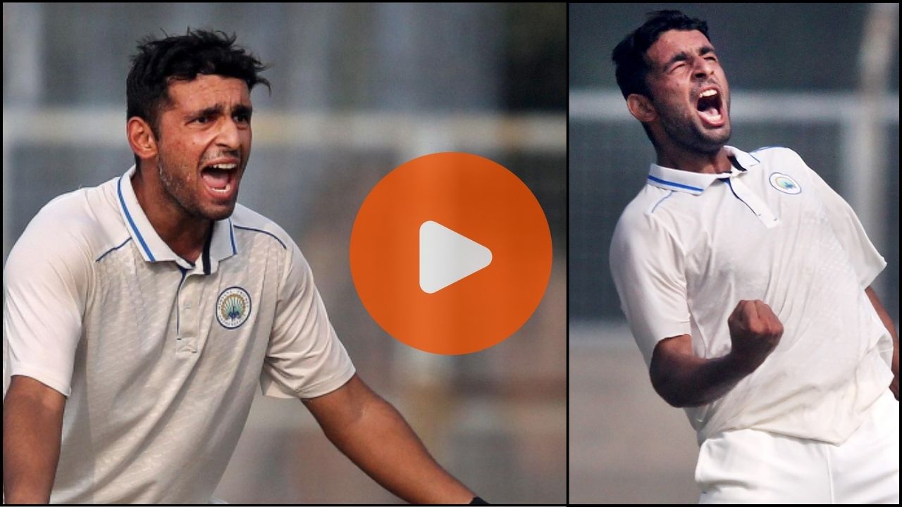 अंशुल कंबोजने केली अनिल कुंबळेची बरोबरी; एका डावात घेतले सर्व 10 विकेट्स Anshul Kamboj 10 wickets Watch