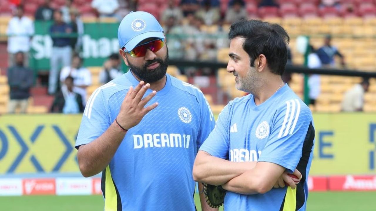 गौतम गंभीर, Gautam Gambhir with Rohit Sharma